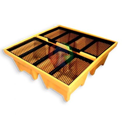 Pallet porta tambor para derrame 400 Lts